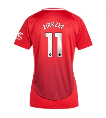 Manchester United Joshua Zirkzee #11 Primera Equipación Mujer 2024-25 Manga Corta